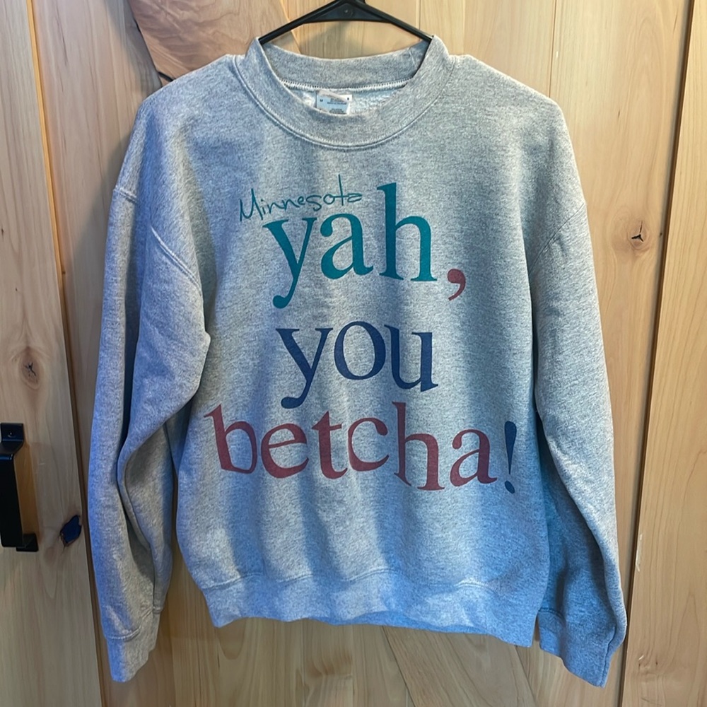 Yah you betcha Crewnwck sweater